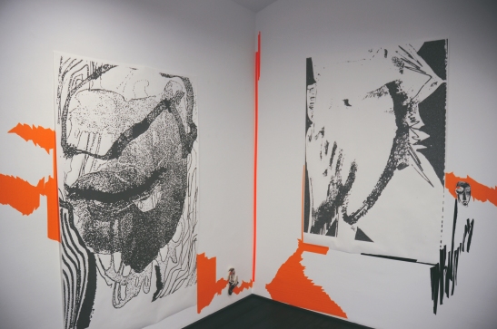 Andrea Medjesi-Jones, installation view, 2013. 'OUL_LINE', group exhibition, Bäckerstrasse 4 Gallery, Vienna. Courtesy the Artist and  Bäckerstrasse 4 Gallery 